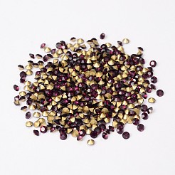 Zurück plattiert Klasse A Diamant Glas wies Strass&nbsp;RGLA-SS16-016