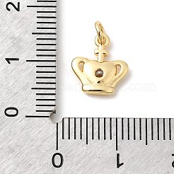 Adornos de latón micropavé de circonia cúbica&nbsp;KK-Z135-02G-05