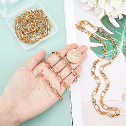 4 шт. унисекс pvd вакуумное покрытие нержавеющая сталь 304 цепочка Фигаро ожерелья&nbsp;STAS-DC0003-27