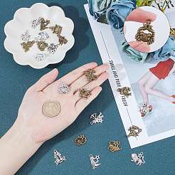 Supports en alliage de strass de style tibétain&nbsp;PALLOY-SC0001-74