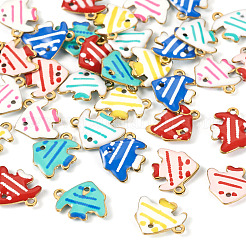 35 Stück 7 Farben Edelstahl-Emaille-Charms&nbsp;STAS-TA0005-39