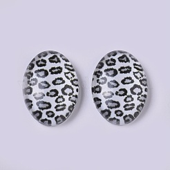 Cabochons en verre&nbsp;GLAA-WH0015-08B