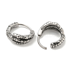 Pendientes de aro de acero inoxidable quirúrgico 316&nbsp;EJEW-D096-13K-AS