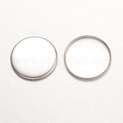 Чашки безеля из нержавеющей хирургической стали 316 с фрезерованными краями&nbsp;STAS-K099-01-15mm-P