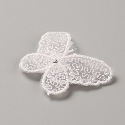 Apliques de encaje de mariposa de poliéster&nbsp;DIY-WH0430-678F