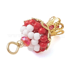 7 шт. подвеска в виде торта из стеклянного бисера&nbsp;PALLOY-MZ01232