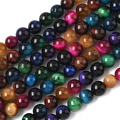 Природных тигровый глаз бисер нитей&nbsp;X-G-G101-6mm-6