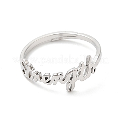 Кольцо с регулируемой высотой из нержавеющей стали марки 304&nbsp;RJEW-L107-019P