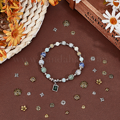 360шт 12 стиля колпачки из сплава в тибетском стиле&nbsp;TIBE-PH0002-48