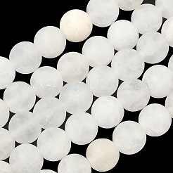 Нити бусин из натурального белого нефрита&nbsp;G-L642-B01-8mm-A