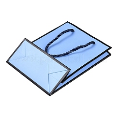 Sacchetti di carta rettangolari con manici in corda intrecciata&nbsp;CARB-L011-01C-03