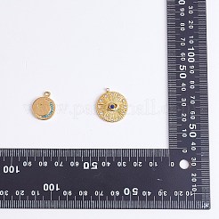 16 colgante de rhinestone de acero inoxidable 304 con temática de ojos de 8 estilos&nbsp;STAS-SZ0002-85G