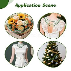 Runde Perlen aus ABS-Kunststoff mit eisernem Weihnachtsbaumschmuck&nbsp;HJEW-PH02600