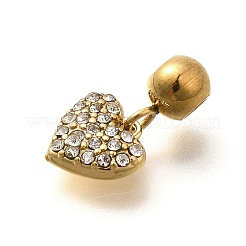 Подвески из нержавеющей стали 304 со стразами&nbsp;STAS-M109-12G-03