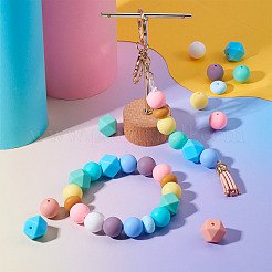 Наборы для изготовления эластичных браслетов из силиконового бисера своими руками&nbsp;DIY-TA0010-15