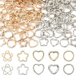 100шт ccb пластиковая рамка для бусин&nbsp;CCB-YW0001-64G