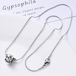 Не тускнеющее ожерелье из нержавеющей стали 304 с цепочкой Boston Link&nbsp;NJEW-S420-005B-P