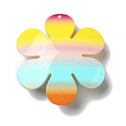 Акриловые большие подвески с блестящей пудрой&nbsp;MACR-M023-03G