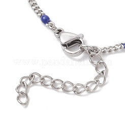 Синий арбузный камень стеклянная бусина ссылка btacelets&nbsp;BJEW-JB13080