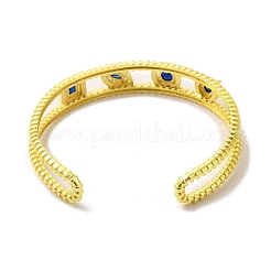Brazalete abierto cuadrado&nbsp;BJEW-A136-01G-01
