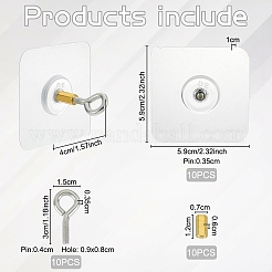 Вешалки на крючках из пвх&nbsp;AJEW-WH0596-102