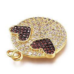 Кулоны из латуни с микропейвом&nbsp;ZIRC-SZ0001-25