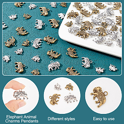 Подвески из сплава в тибетском стиле&nbsp;TIBEP-AR0001-08