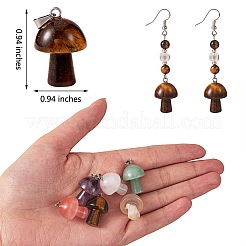 Подвески из натурального тигрового глаза&nbsp;G-SZ00001-87B