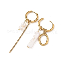 Boucles d'oreilles créoles pendantes en acier inoxydable 202&nbsp;EJEW-JE07393