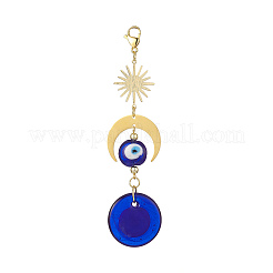 Decoraciones colgantes de murano mal de ojo hechas a mano&nbsp;HJEW-JM00912-02