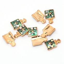 Сплав эмали кабошоны&nbsp;MRMJ-WH0067-34KCG