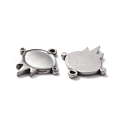 Pendentifs cabochons en acier inoxydable 304 anti-ternissement&nbsp;STAS-B024-01P