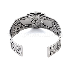 Bracelets à manchette ouverte en alliage constellation pour femmes et hommes&nbsp;BJEW-C064-01AS-08