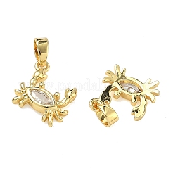 Pendentifs en laiton zircon cubique transparent&nbsp;KK-A294-15G