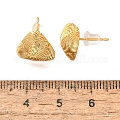 Orecchini a triangolo in ottone&nbsp;EJEW-Z083-03G
