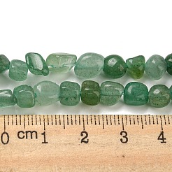 Fili di perle avventurina verde naturale&nbsp;G-F465-62