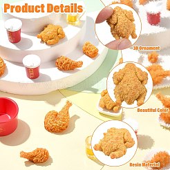 60 шт. 12 стиля миниатюрных украшений из смолы&nbsp;AJEW-CJ0001-76