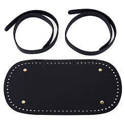 1 pezzo ovale in pelle PU per lavorare a maglia e uncinetto&nbsp;DIY-TA0014-91A