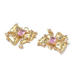 Латунные микро проложить кубического циркония подвески&nbsp;KK-E068-VF293