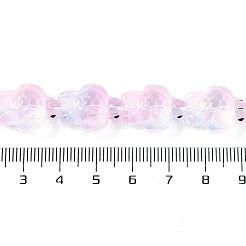 Нити прозрачных бусин из стеклянной эмали&nbsp;GLAA-B021-06F