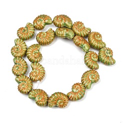 Фарфоровые бусины ручной работы&nbsp;PORC-B008-02E