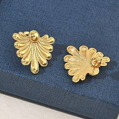 Blume 304 Edelstahl Ohrstecker für Frauen&nbsp;EJEW-K333-32G