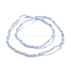 Transparentes perles de verre de galvanoplastie brins&nbsp;GLAA-E036-06C