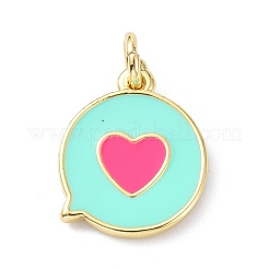 Кулон из экологически чистой латуни с эмалью&nbsp;KK-C220-04G