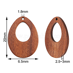 Подвески из орехового дерева 20шт&nbsp;WOOD-CJ0001-26