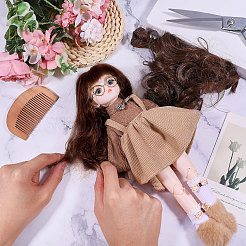 Pp Puppenperücke langes lockiges Haar&nbsp;DIY-WH0591-249C-20