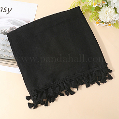 Прямоугольный хлопковый пляжный палантин&nbsp;AJEW-WH20006-183B