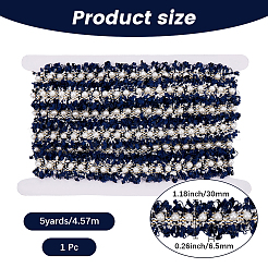 5 ярд полиэстеровой кружевной ленты для украшения занавесок и дивана&nbsp;OCOR-CY0001-32A