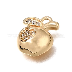 Latón micro pavimenta claro cubic zirconia encantos&nbsp;KK-N290-22G