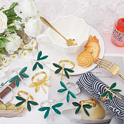 12 шт. 2-х цветные эмалевые кольца для салфеток&nbsp;AJEW-GO0004-24